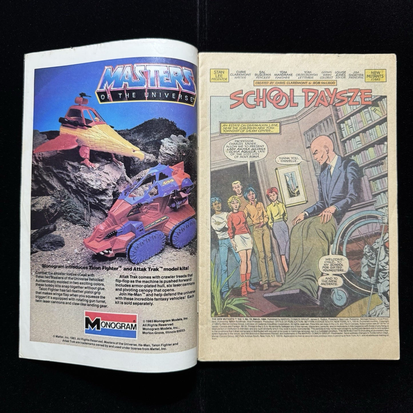 New Mutants 13 - 1st App Of Doug Ramsey- Copper Age Marvel Comics 1984