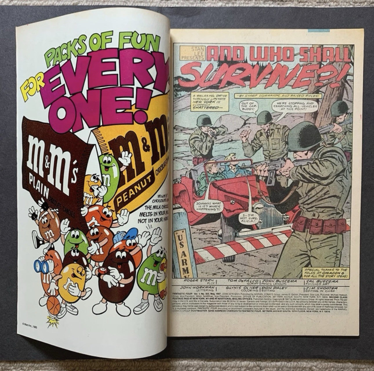 Fantastic Four 302/ copper age marvel comics 1987