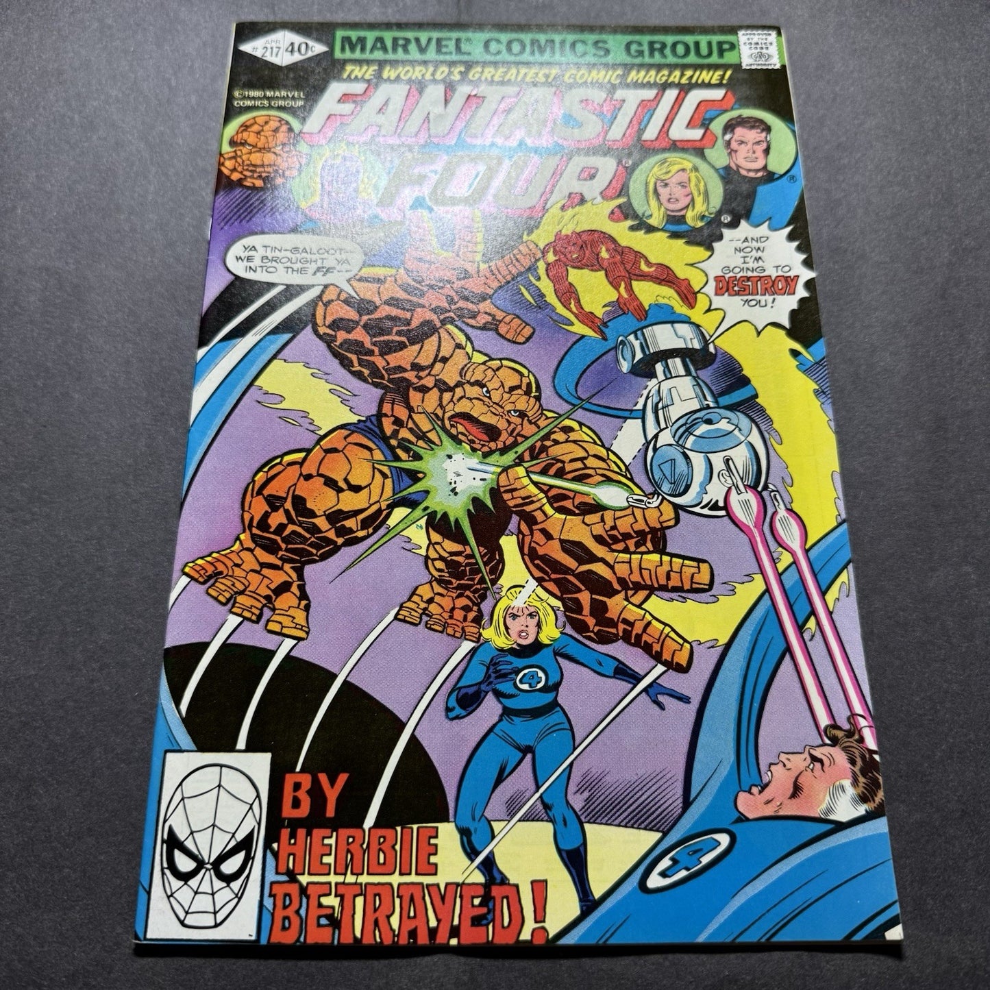 Fantastic Four 217 - Bronze Age Marvel Comics 1980