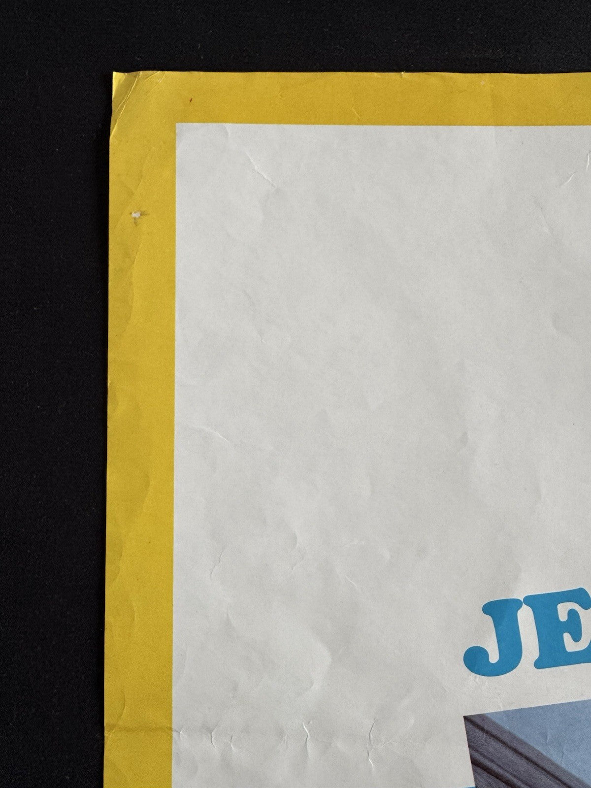 Nadine 1987 - Original UK Quad Cinema Poster - Jeff Bridges - Folded