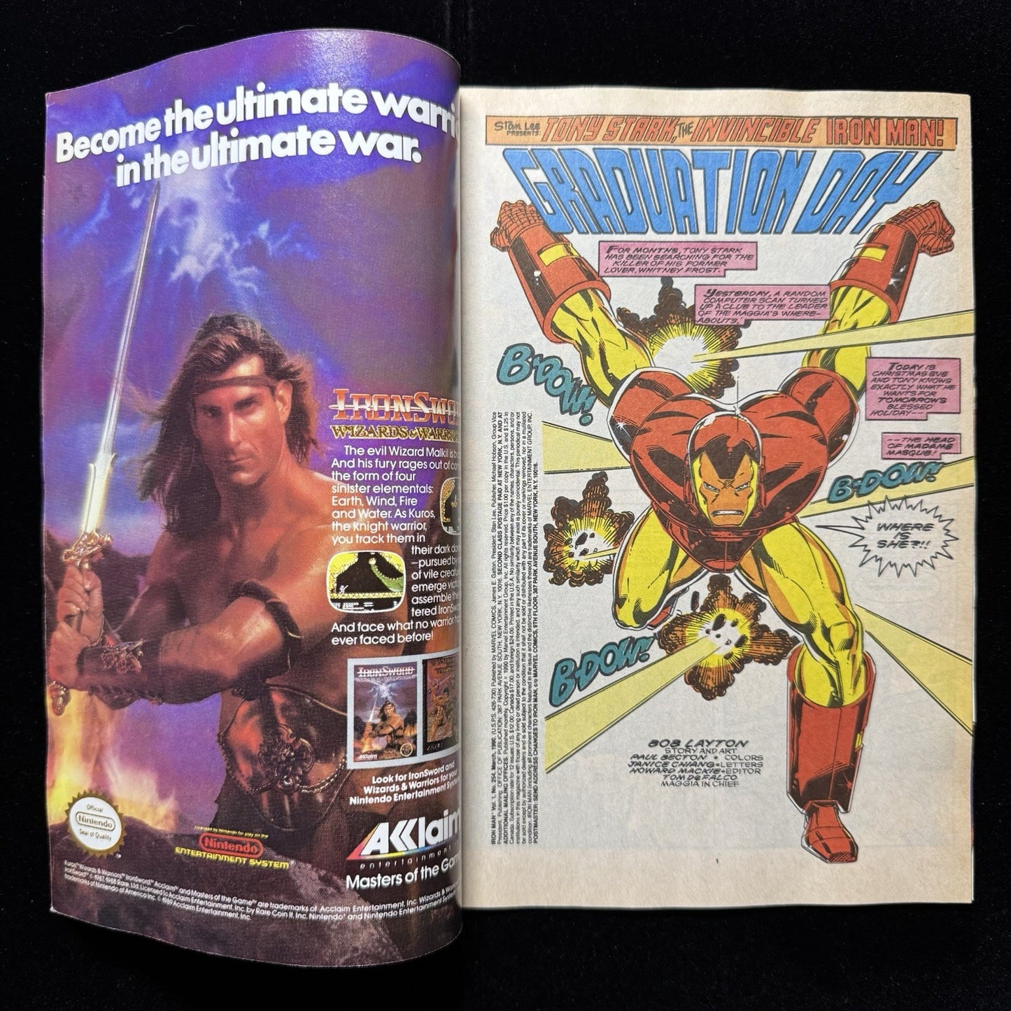 Iron Man 254 - Copper Age Marvel Comics 1990
