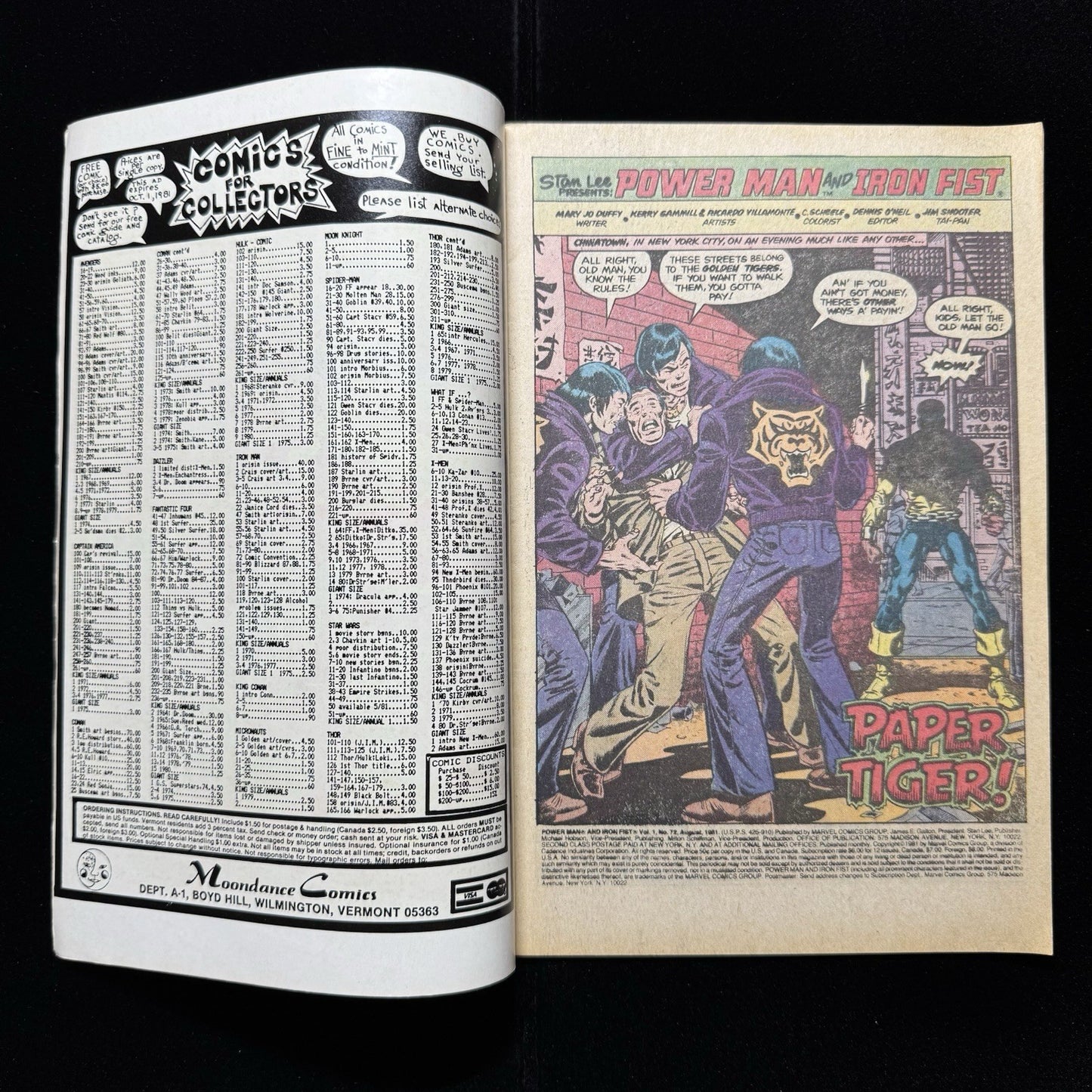 Power Man And Iron Fist 72 - Bronze Age Marvel Comics 1981