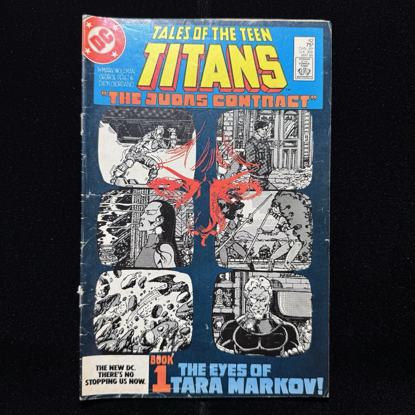 Tales Of The Teen Titans 42 - 1st Cameo Of Jericho - Copper Age Dc Comics 1984