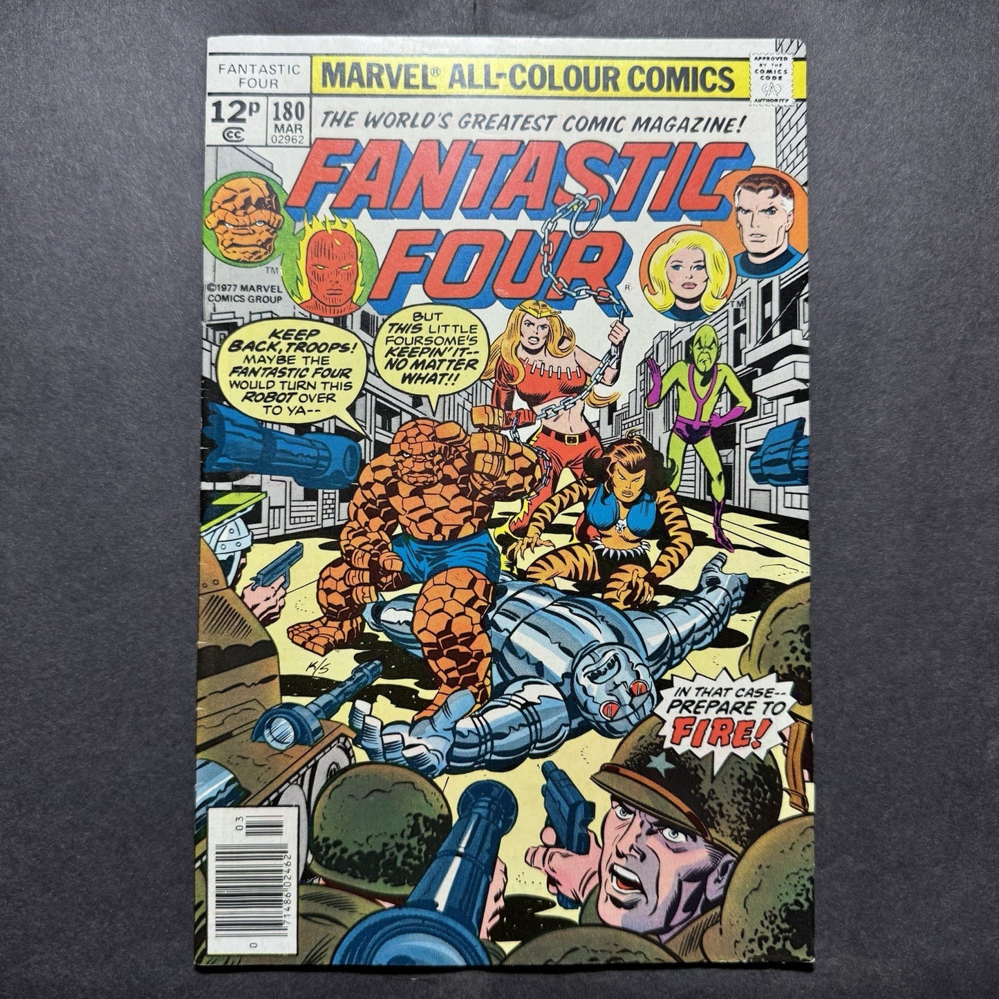 Fantastic Four 180 - Bronze Age Marvel Comics 1977