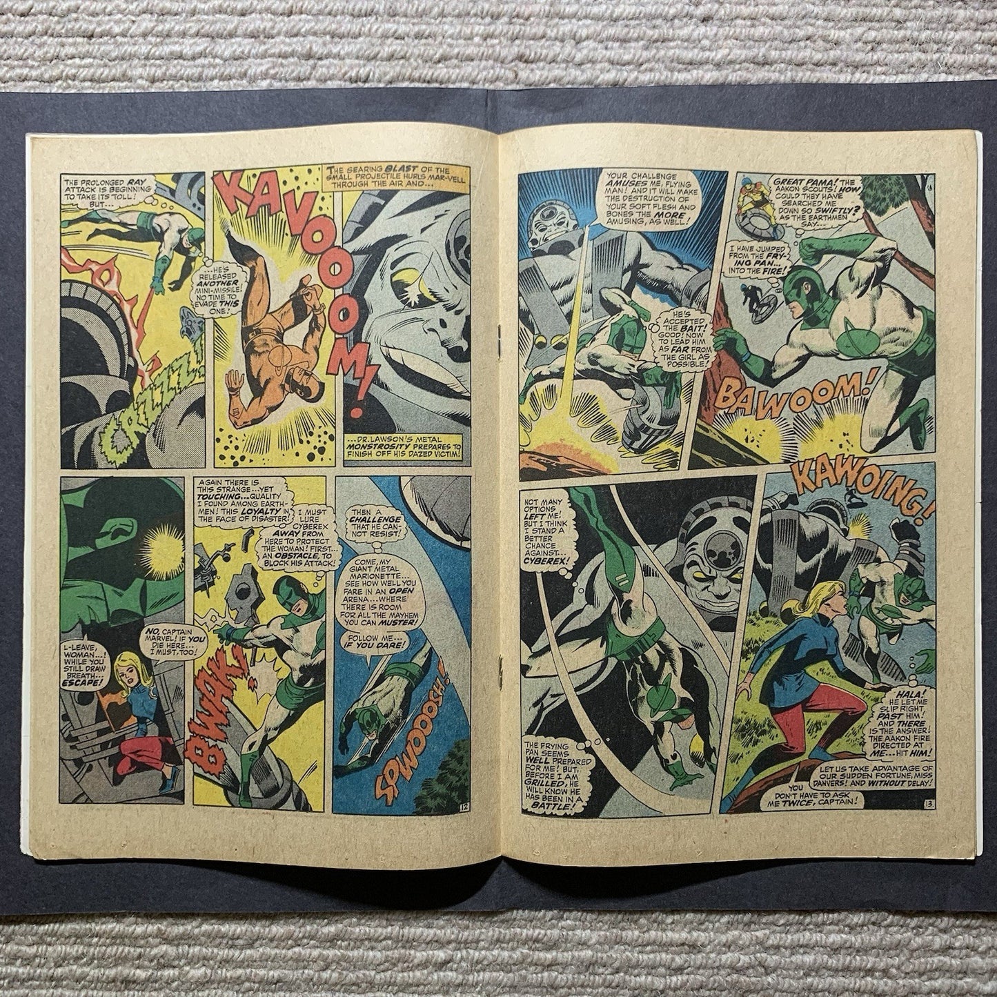 Captain Marvel 9/ Silver Age Marvel Comics 1969