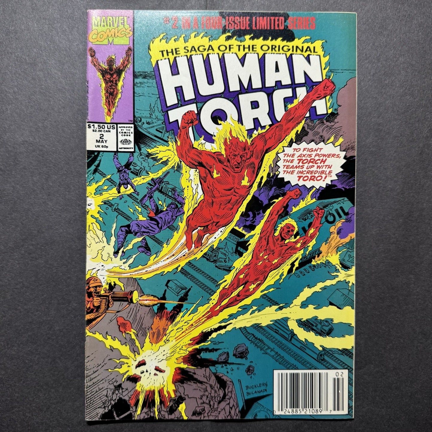 Human Torch 1-4 Full Set/ Copper Age Marvel Comics 1990
