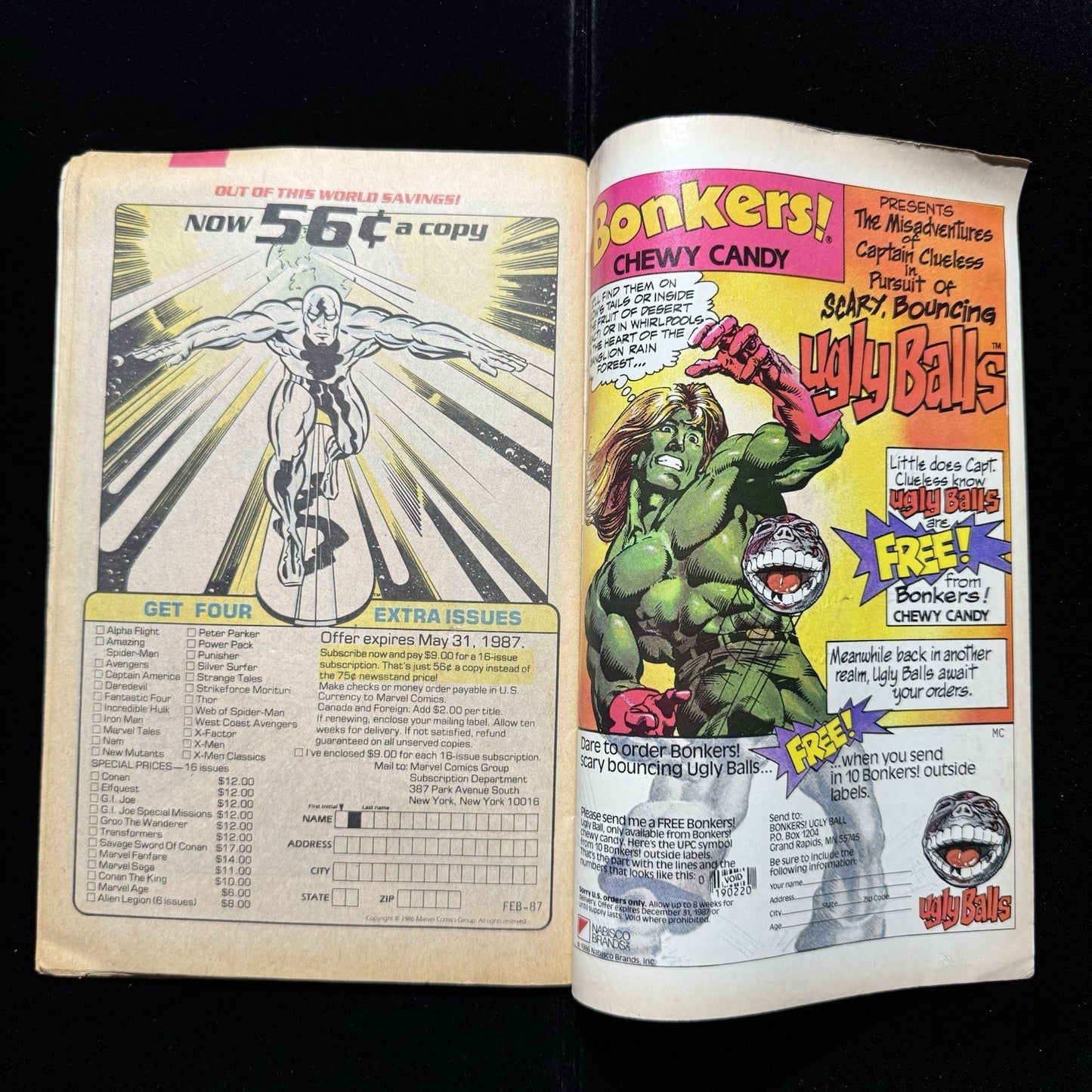 Uncanny X-Men 223 And 218 - Comic Bundle - Copper Age Marvel Comics 1987
