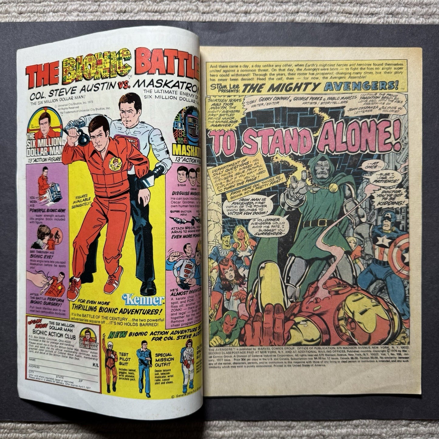 Avengers 155/ Bronze Age Marvel Comics 1977