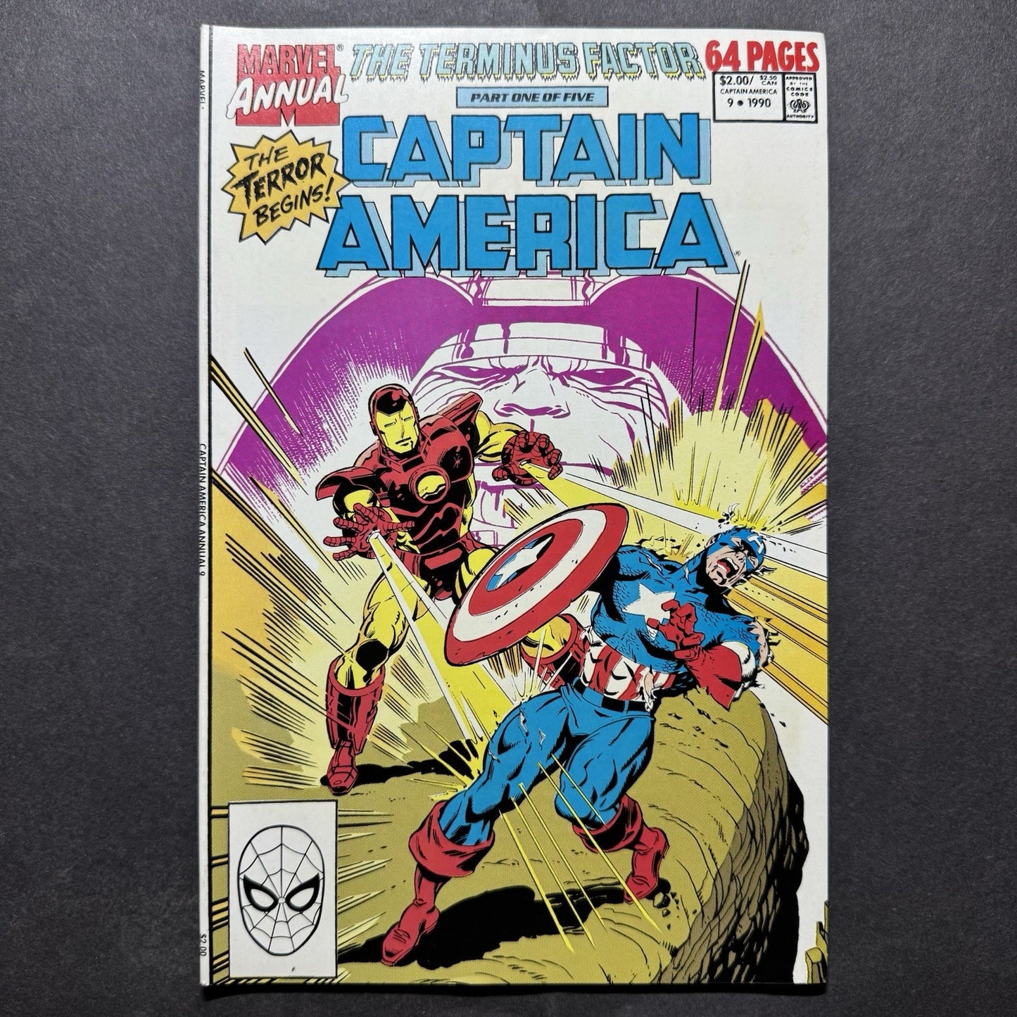 Captain America Annual 9 - Copper Age Marvel Comics 1990