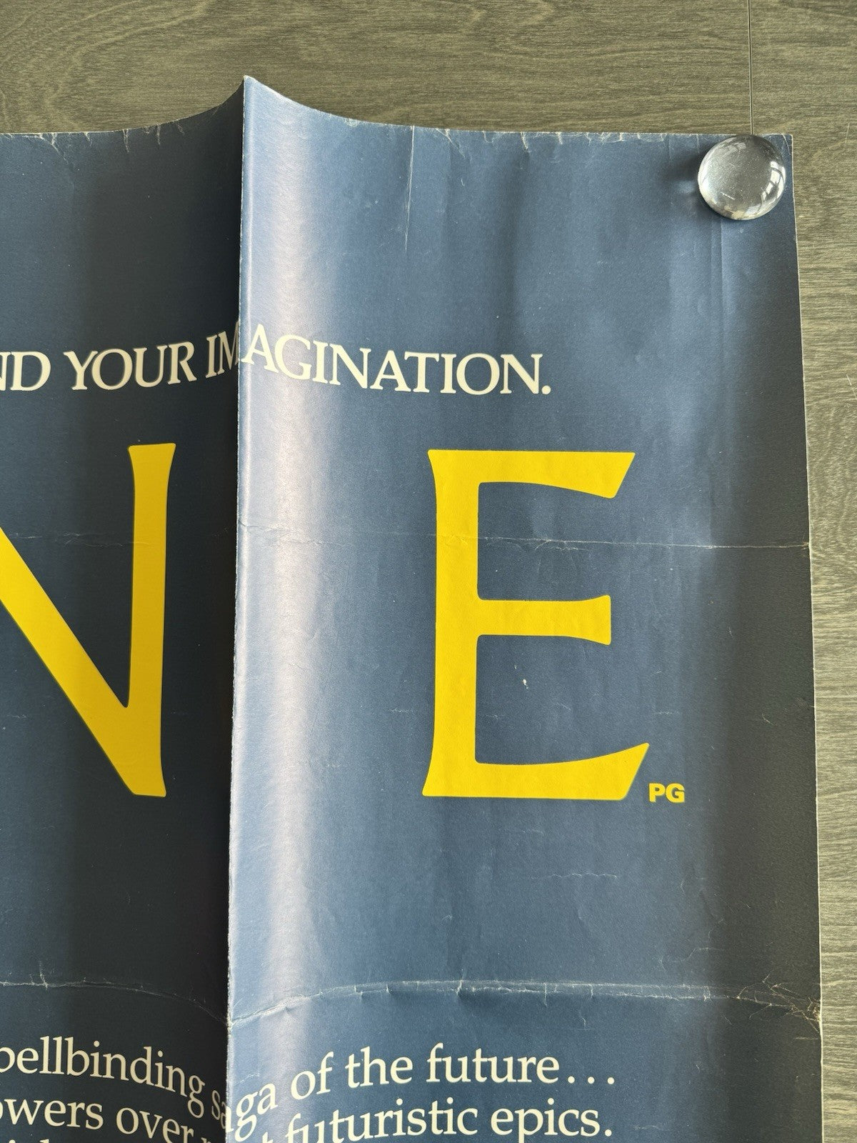 DUNE 1984 Original UK Quad Movie Poster - David Lynch Sci-Fi Classic - Folded