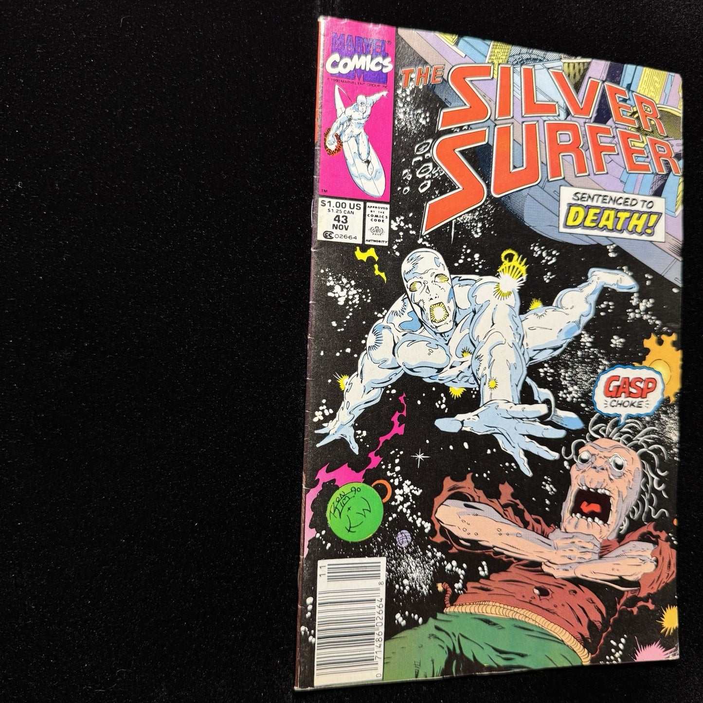Silver Surfer 43 - Newsstand - Copper Age Marvel Comics 1990