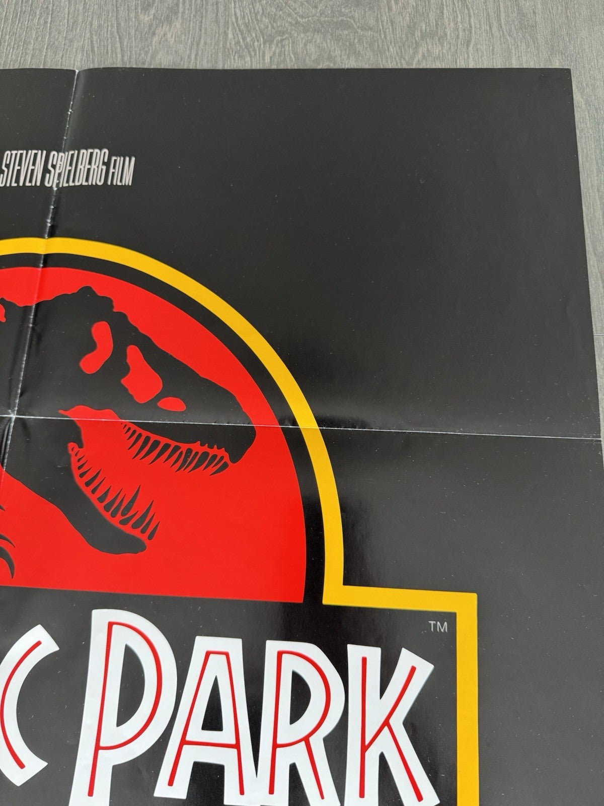 Jurassic Park 1993 - Original US One Sheet Movie Poster Steven Spielberg Folded