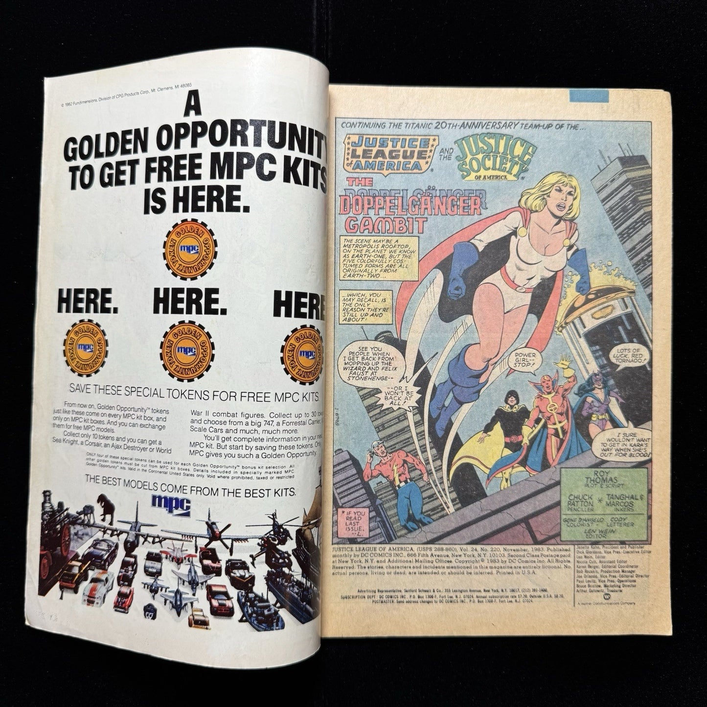 Justice League 220 - Origin Of Black Canary - Bronze Age Dc Comics 1983