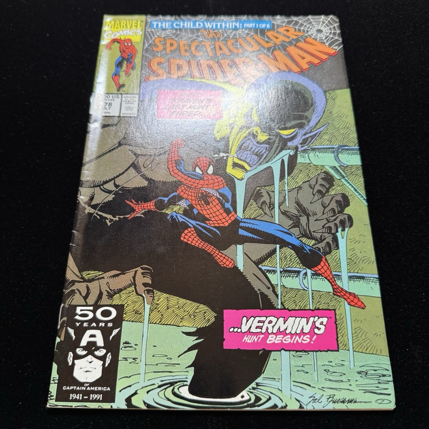 Spectacular Spider-Man 178 - 1st App Of Dr Ashley Kafka - Copper Age Marvel 1991