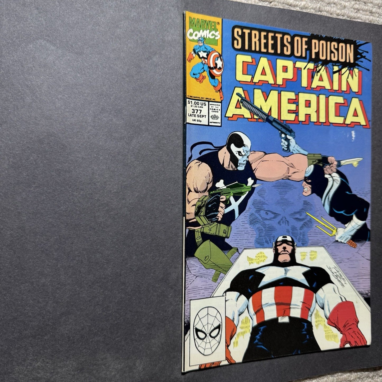 Captain America 377 - Copper Age Marvel Comics 1990