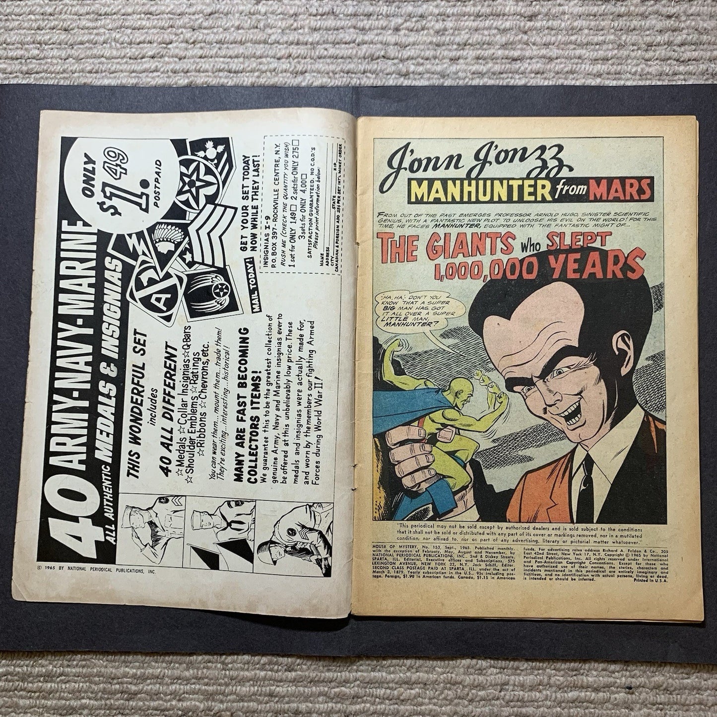House Of Mystery 153/ Silver Age Dc Comics 1965