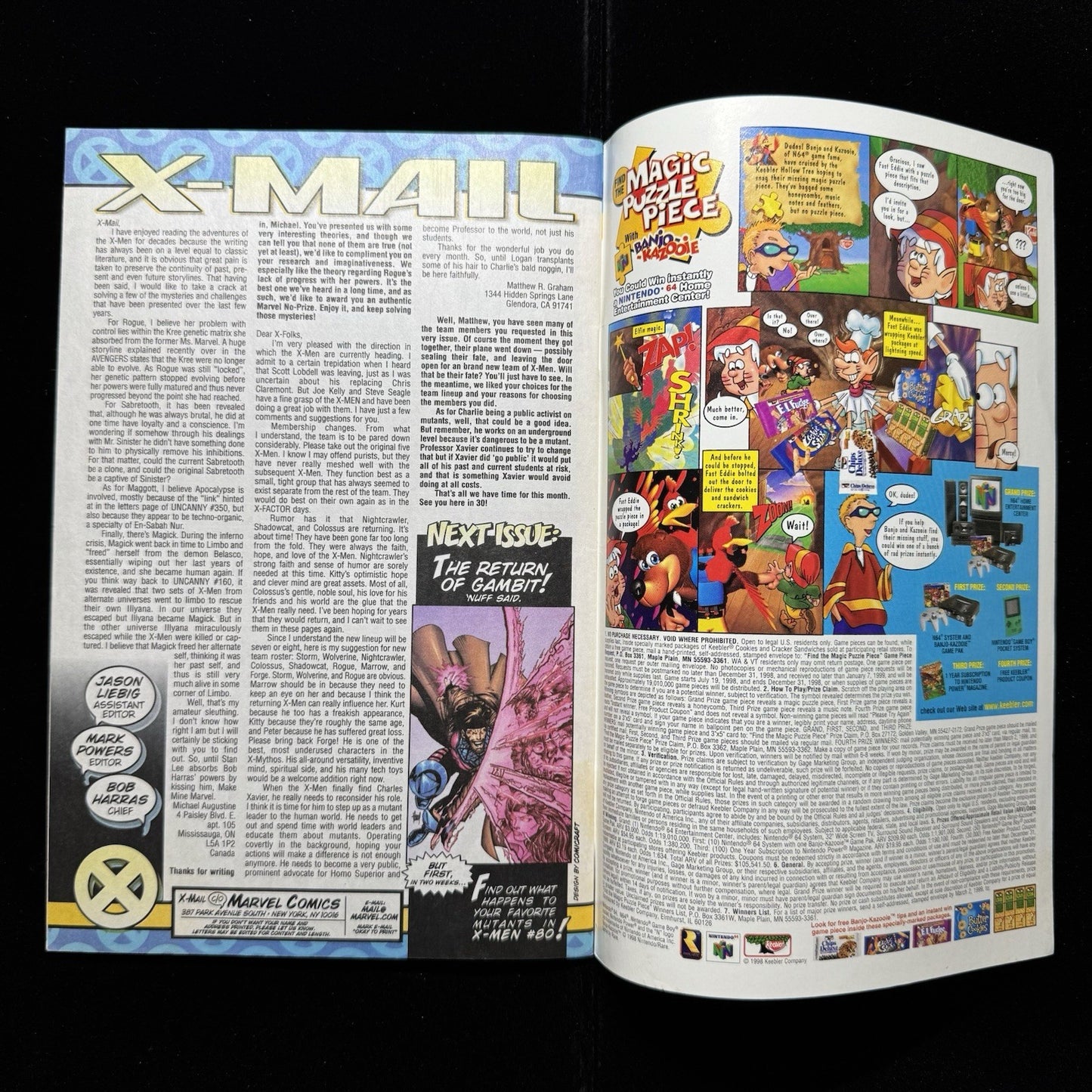 Uncanny X-Men 360 - Dynamic Forces - Modern Age Marvel Comics 1998