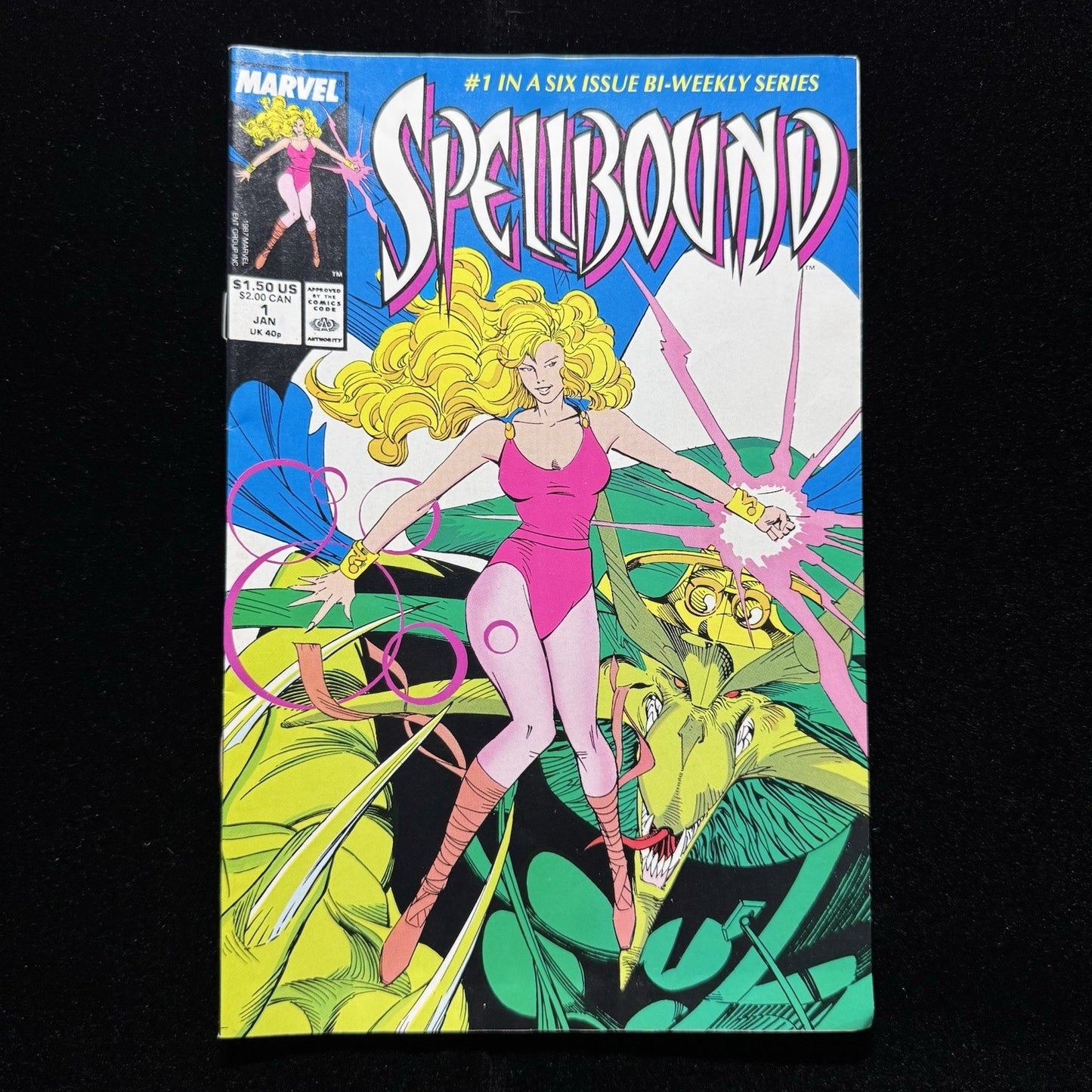 Spellbound 1 - Copper Age Marvel Comics 1988