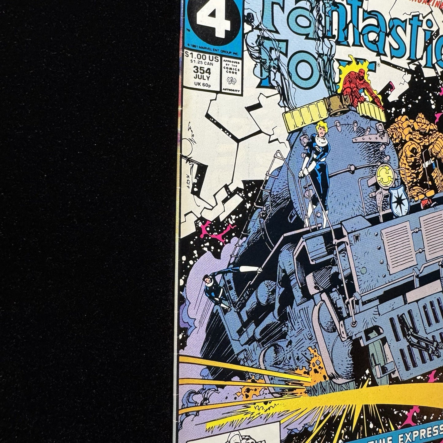 Fantastic Four 354 - 1st Appearance Of Casey - Copper Age Marvel Comics 1991