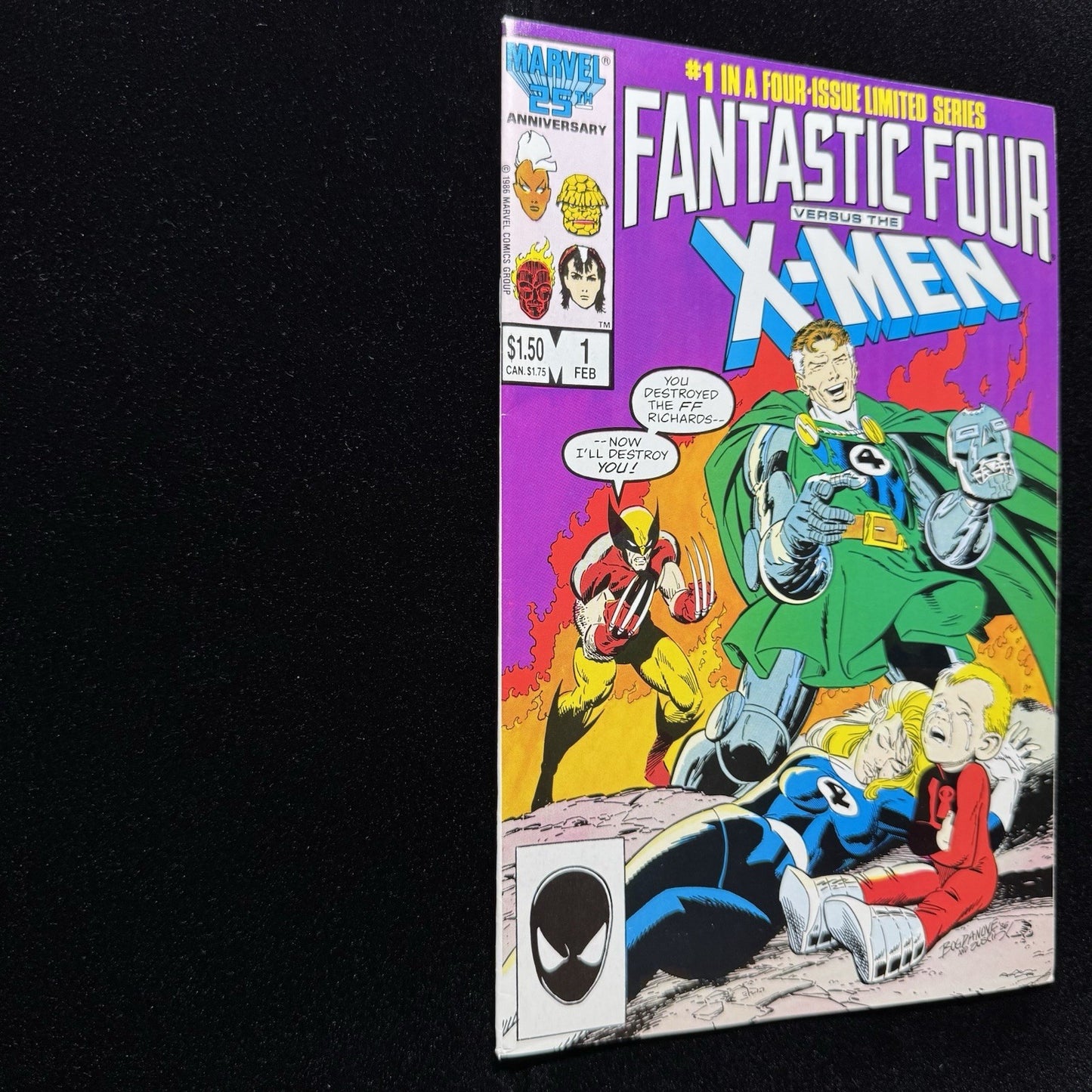Fantastic Four Versus The X-Men 1 - Copper Age Marvel Comics 1987