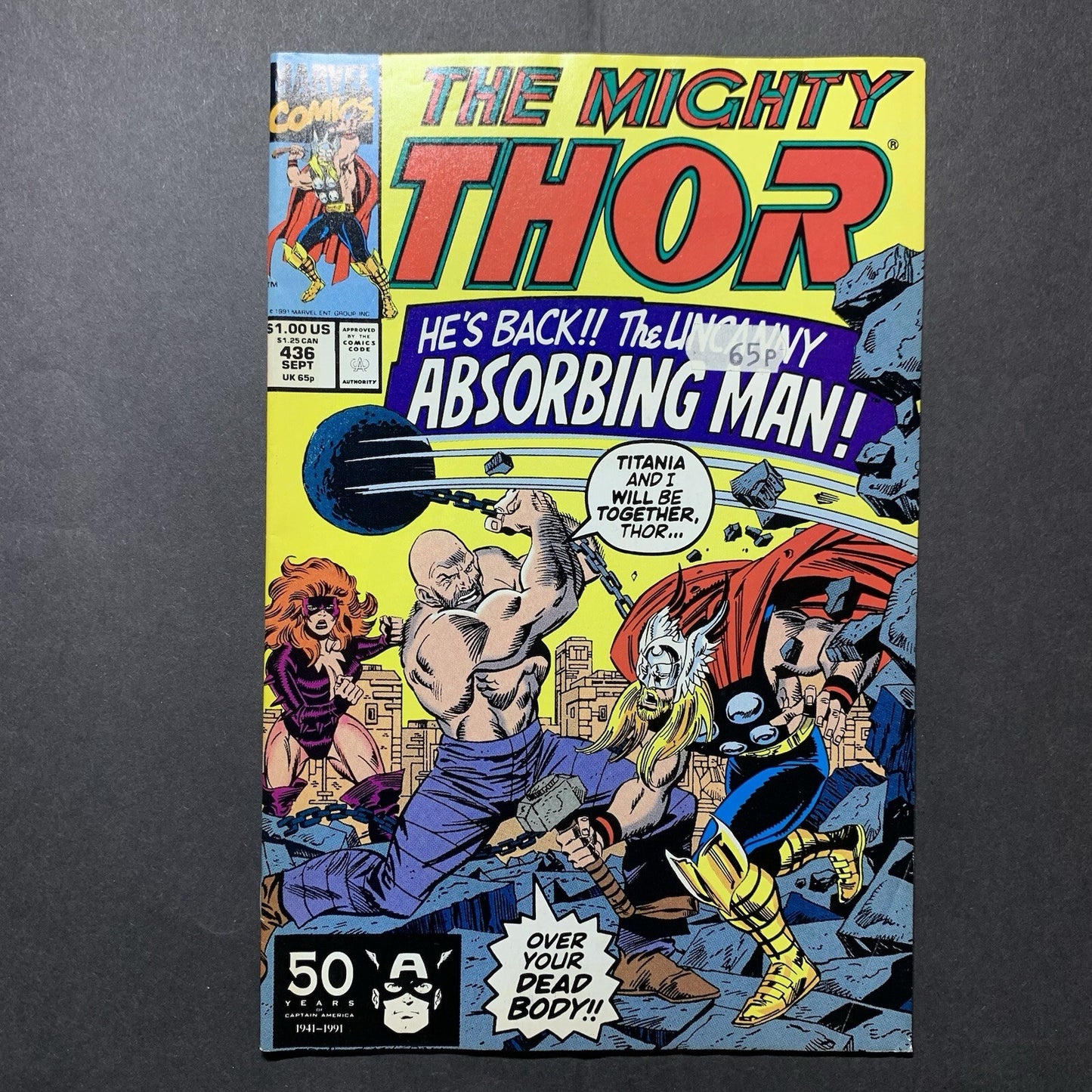 Thor 436/ Copper Age Marvel Comics 1991