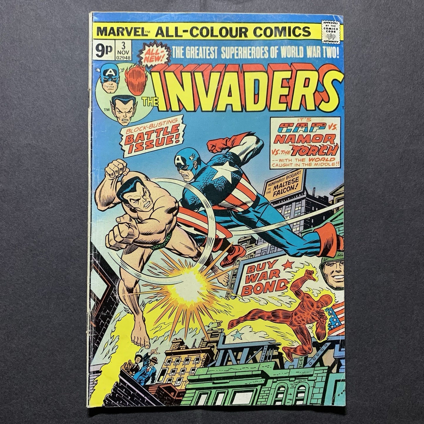 Invaders 3/ Bronze Age Marvel Comics 1975