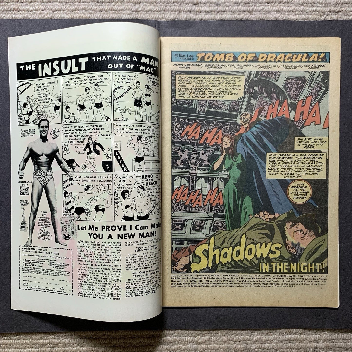 Tomb of Dracula 23/ Bronze Age marvel comics 1974