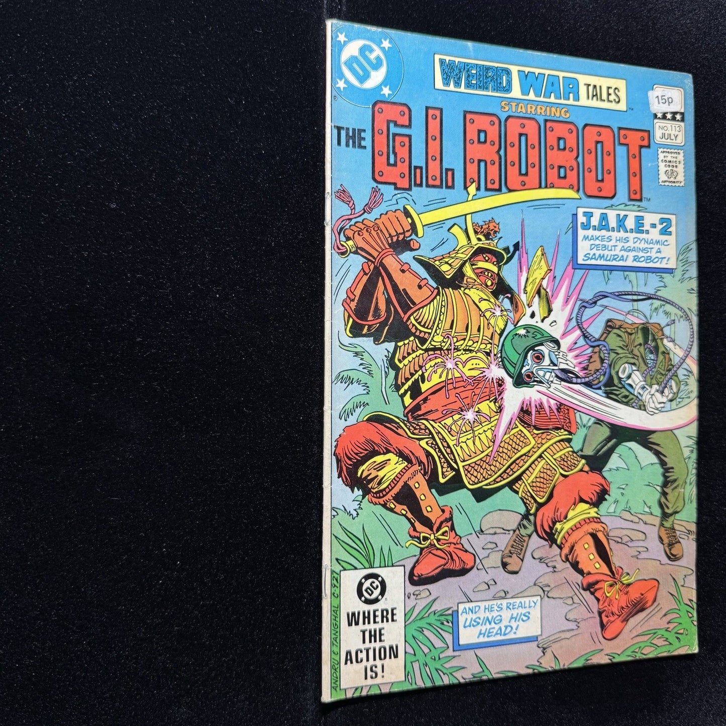 Weird War Tales 113 - 1st App Of G.I. Robot J.A.K.E. - Bronze Age Dc Comics 1982
