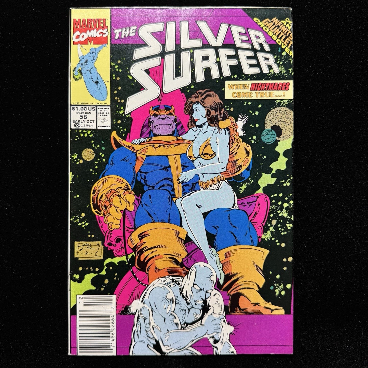 Silver Surfer 56 - Newsstand - Copper Age Marvel Comics 1991