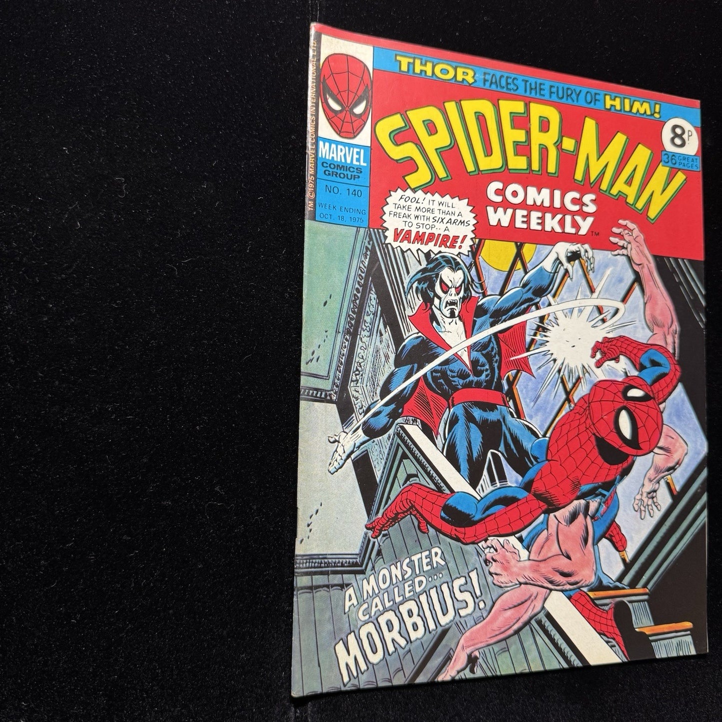 Spider-Man Comics Weekly 140 - Bronze Age Marvel Uk Comics 1975