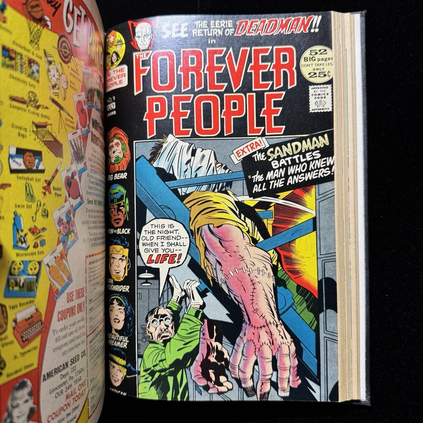 Forever People 1-11 - Bound Volume - 1st App Darkseid - Bronze Age Dc 1971/ 1972