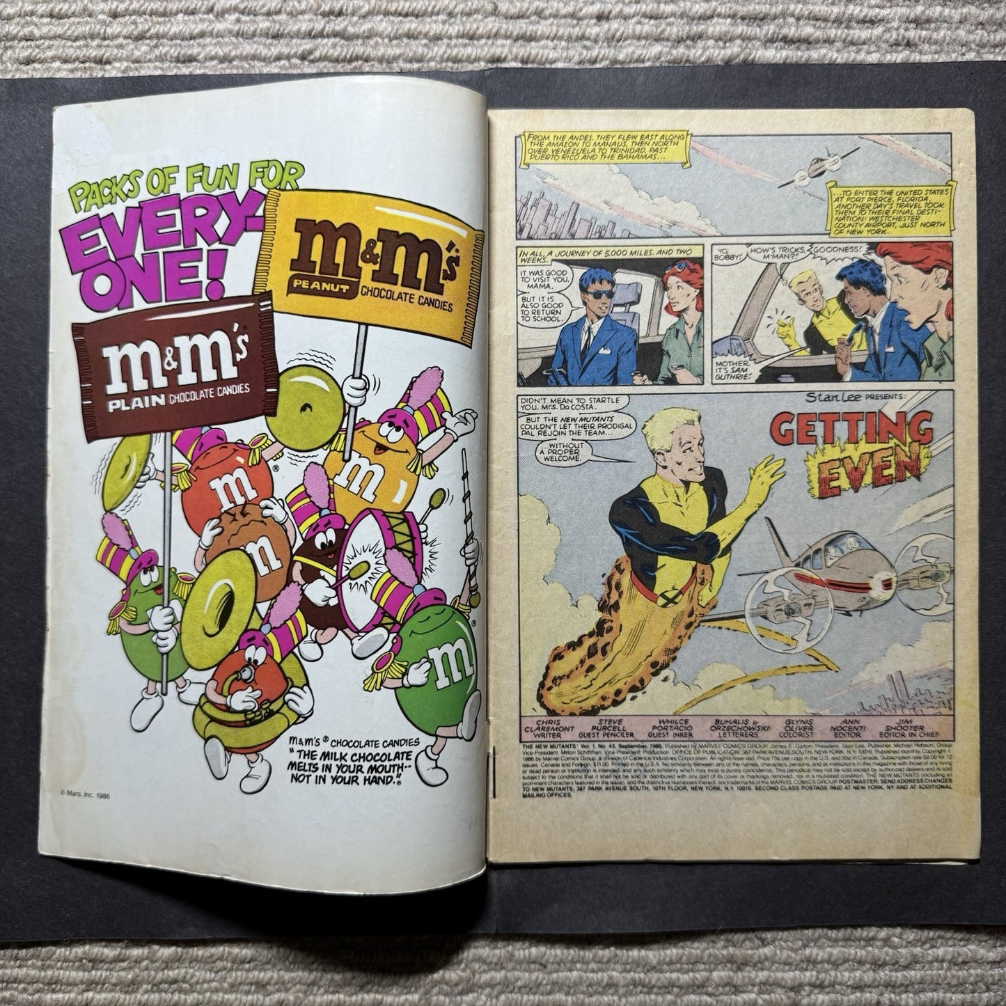 New Mutants 43 - Copper Age Marvel Comics 1986