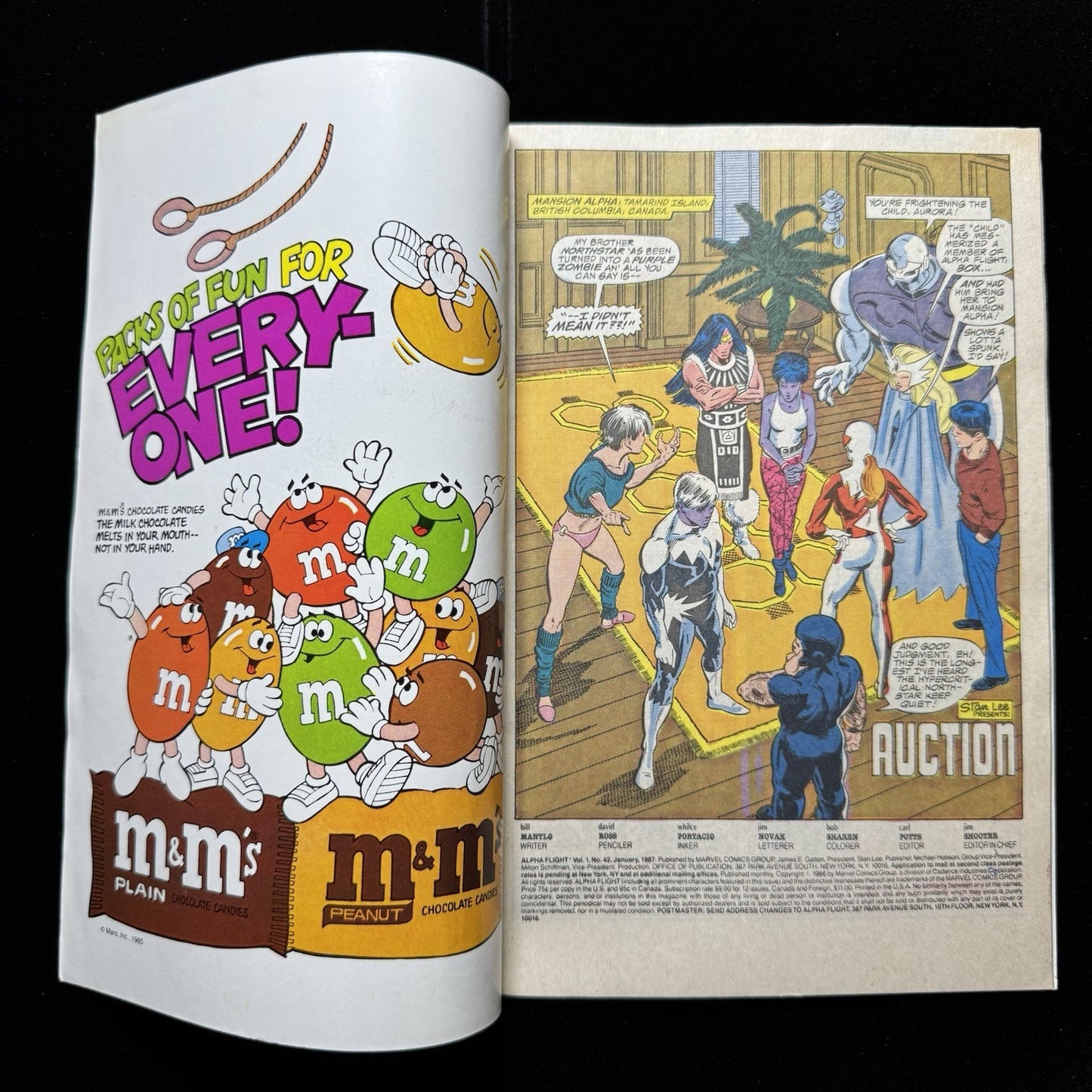 Alpha Flight 42 - Copper Age Marvel Comics 1987