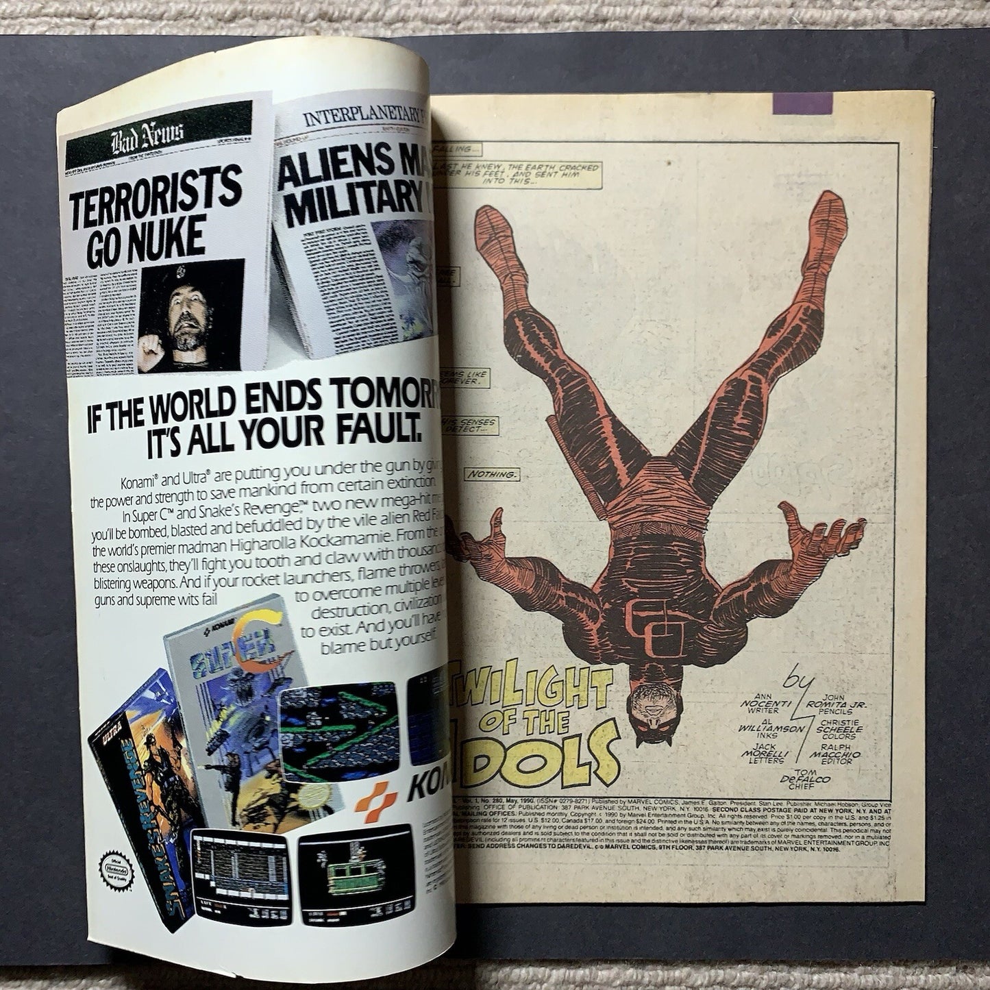 Daredevil 280/ Copper Age Marvel Comics 1990