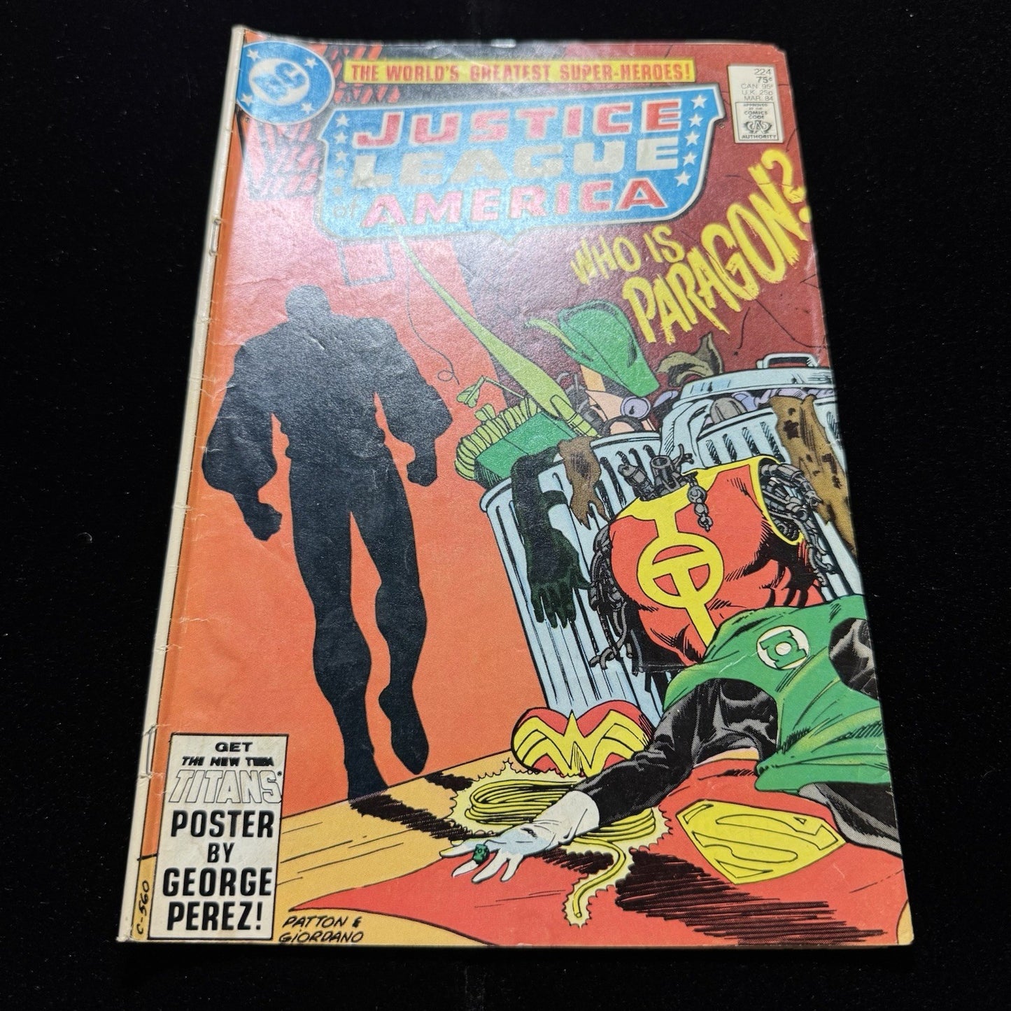 Justice League 224 - 1st Appearance Of Paragon - Copper Age Dc Comics 1984