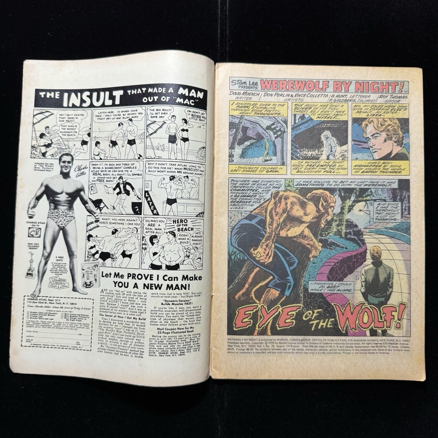 Werewolf By Night 20 - Bronze Age Marvel Comics 1974