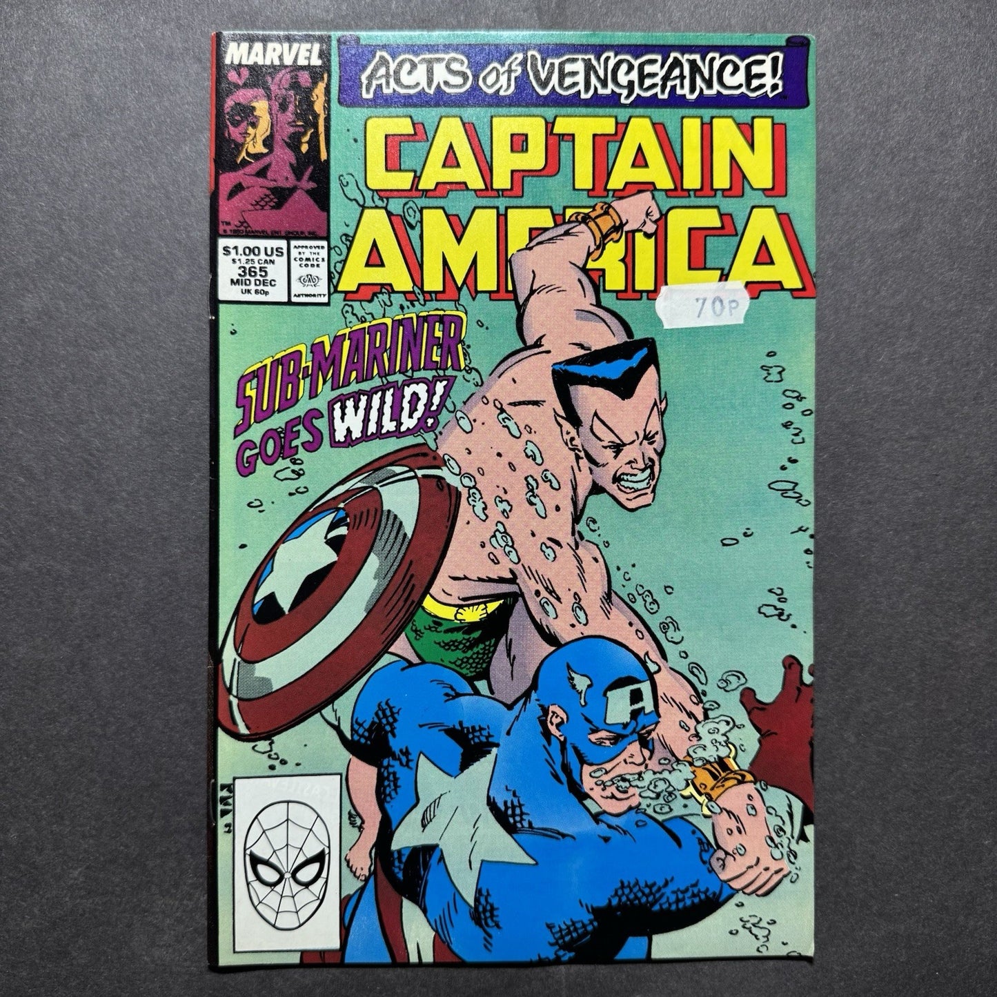 Captain America 365 - Copper Age Marvel Comics 1989