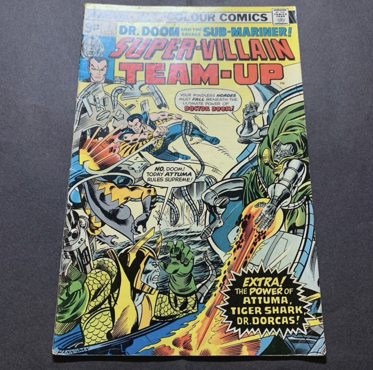 Super Villain Team Up 3/ Dr Doom cover/ BronzeAge marvel comics 1975