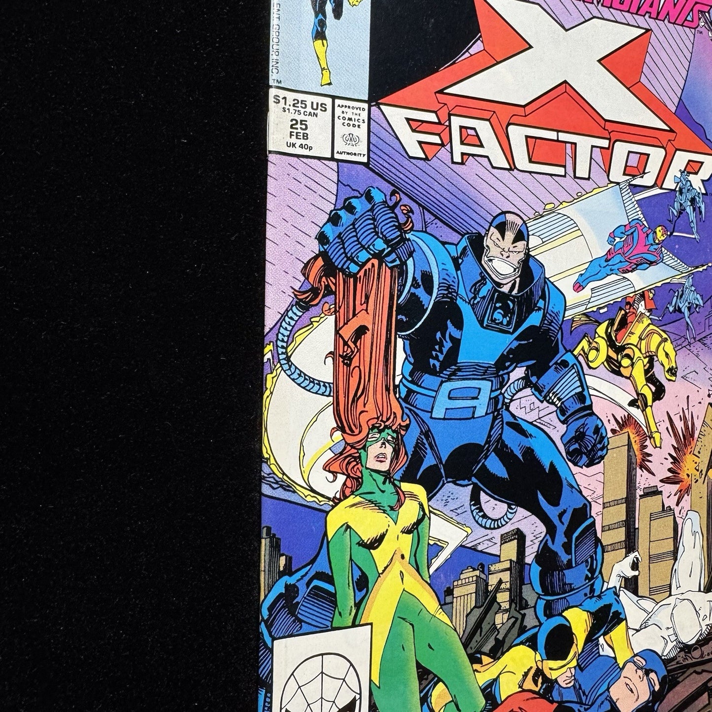 X-Factor 25 - 3rd Appearance Of Horseman Death - Copper Age Marvel Comics 1988