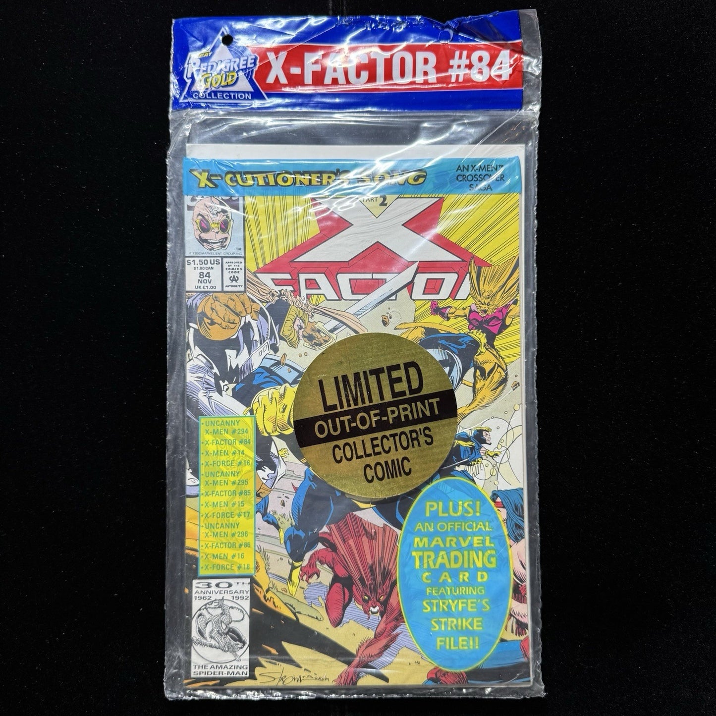 X-Factor 84 - Sealed Polybag With Trading Card - Modern Age Marvel Comics 1992