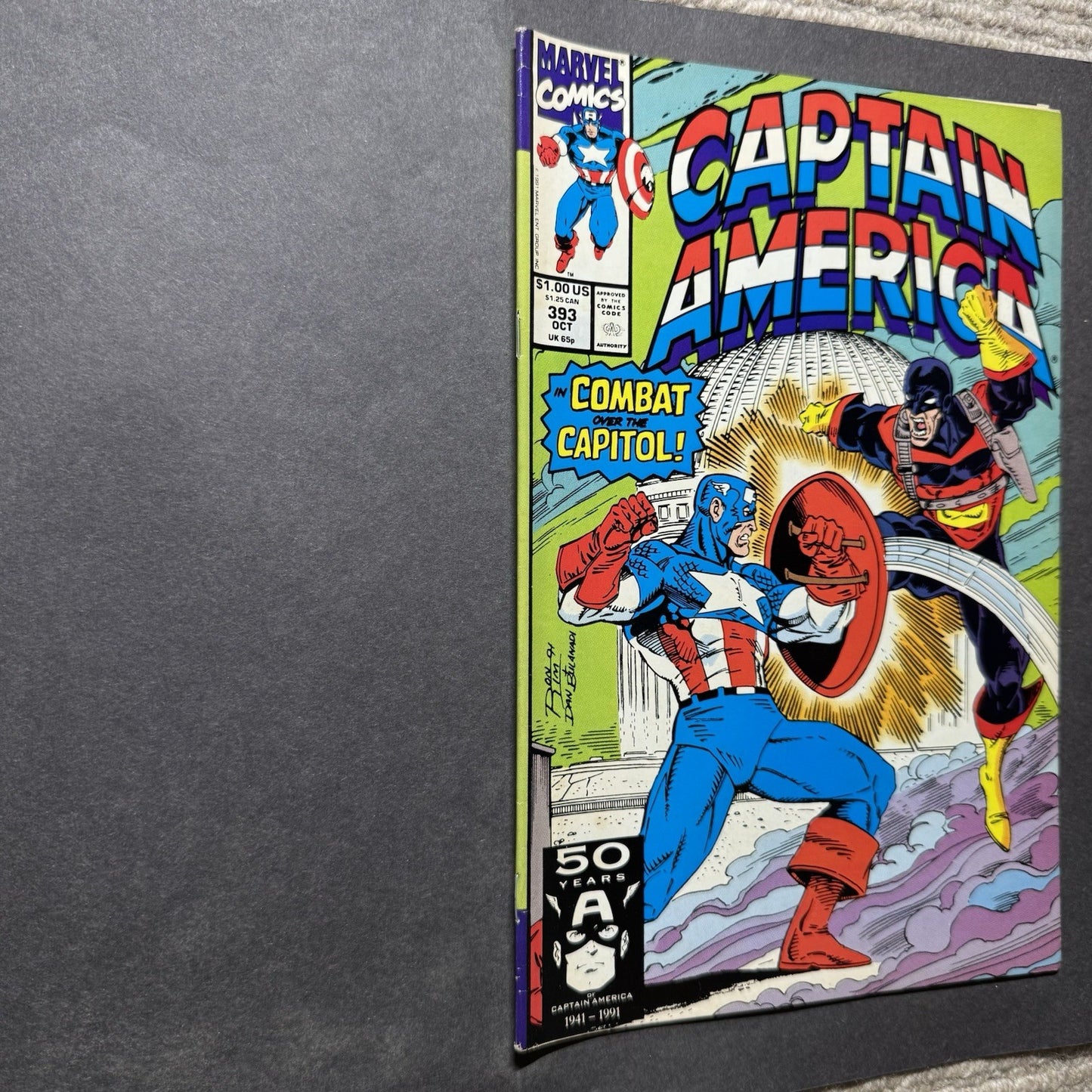 Captain America 393 - Copper Age Marvel Comics 1991