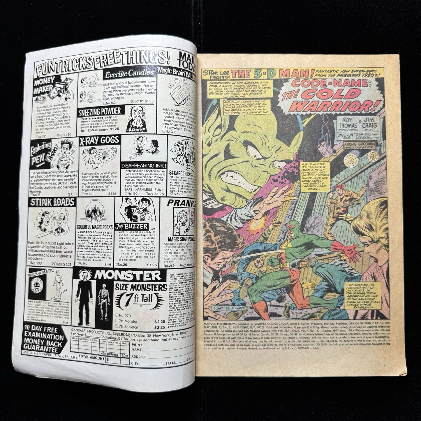 Marvel Premiere 37 - Bronze Age Marvel Comics 1977