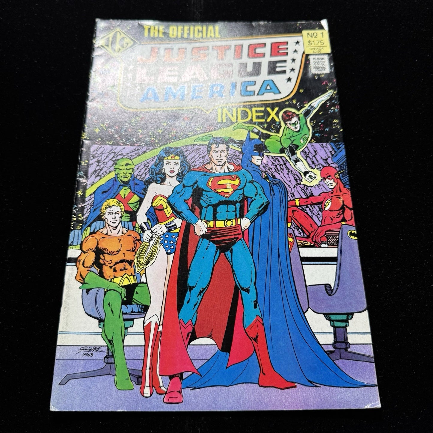 The Official Justice League Of America Index 1 - Copper Age Dc Comics 1986