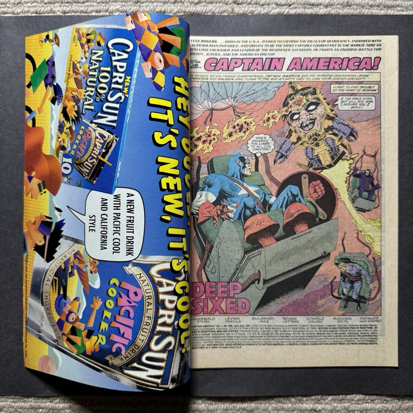 Captain America 388 - Copper Age Marvel Comics 1991