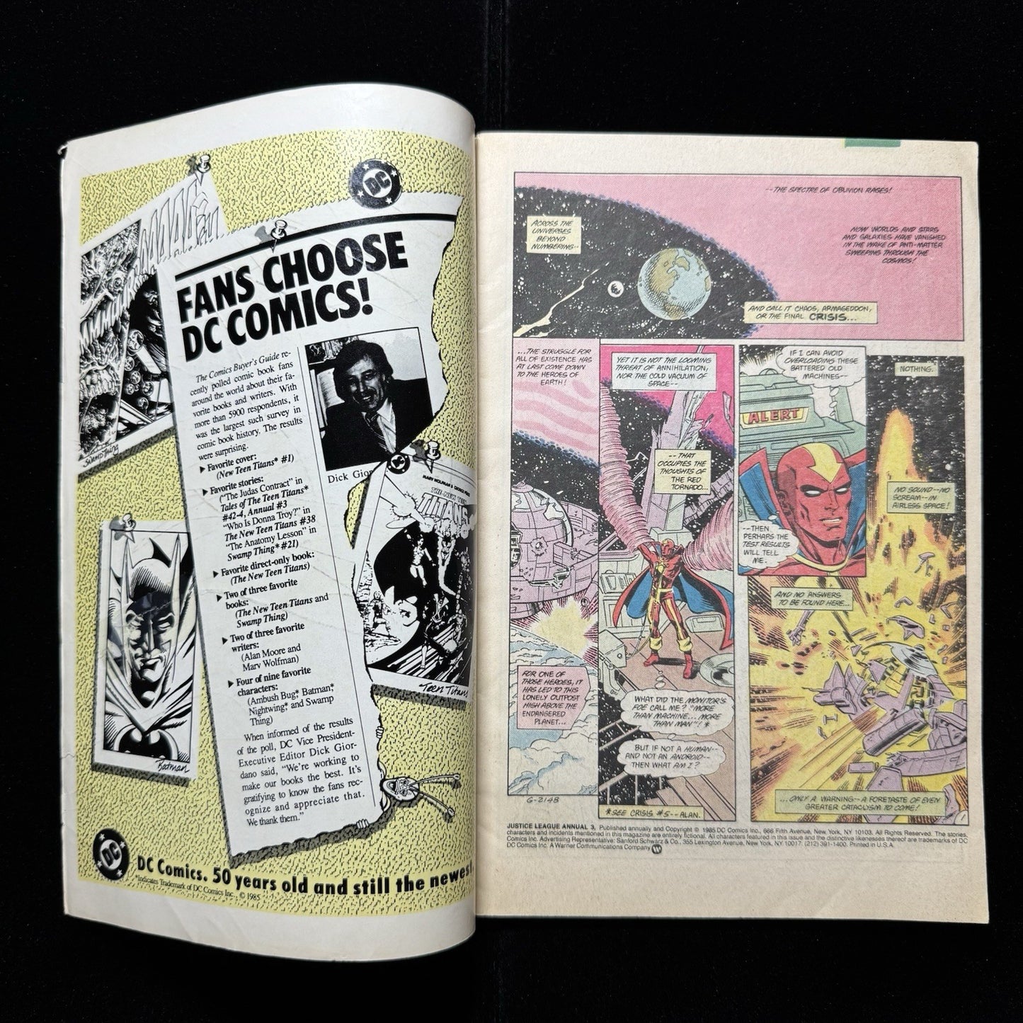 Justice League Of America Annual 3 - Copper Age Dc Comics 1985
