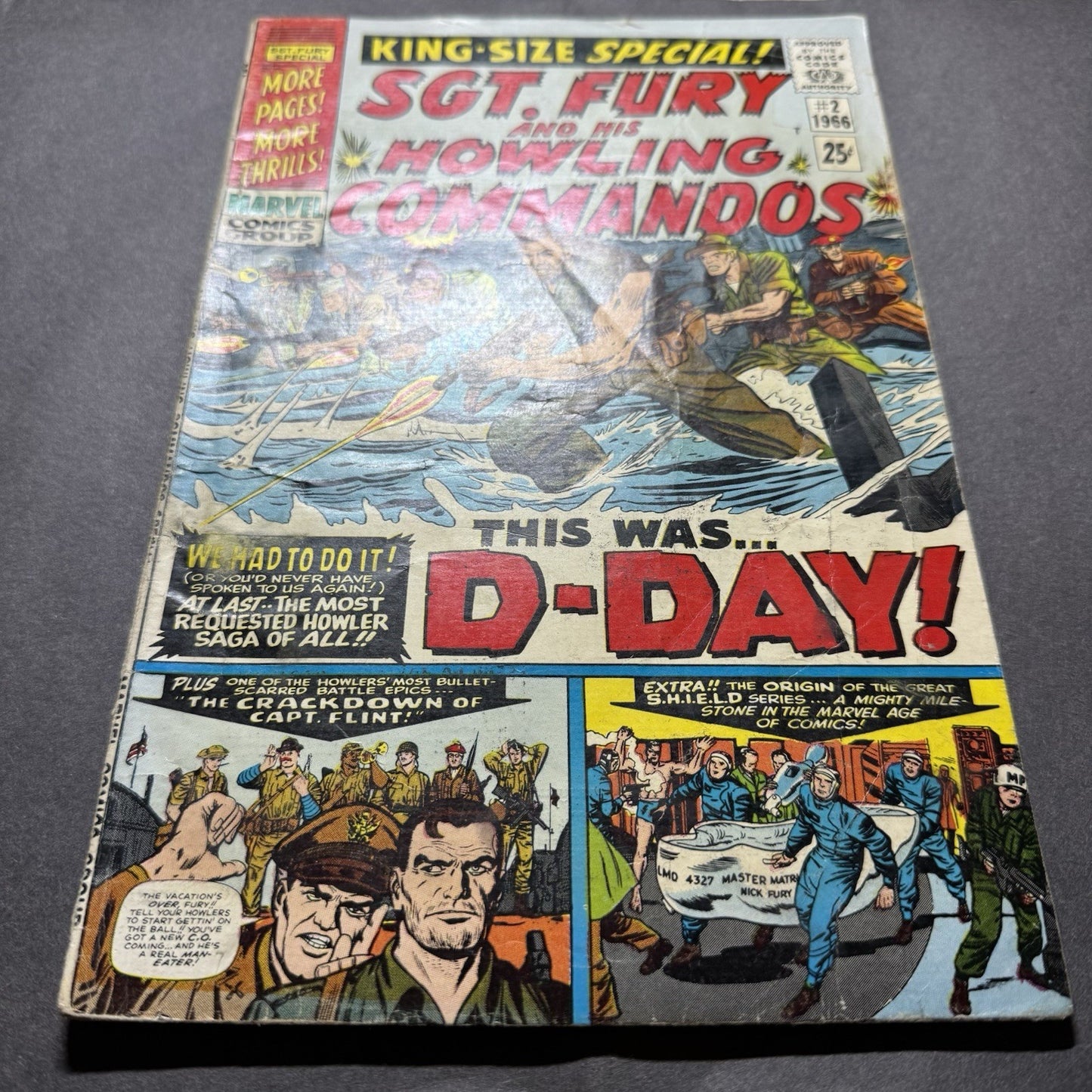 Sgt Fury King Size Annual 2 - Silver Age Marvel Comics 1966
