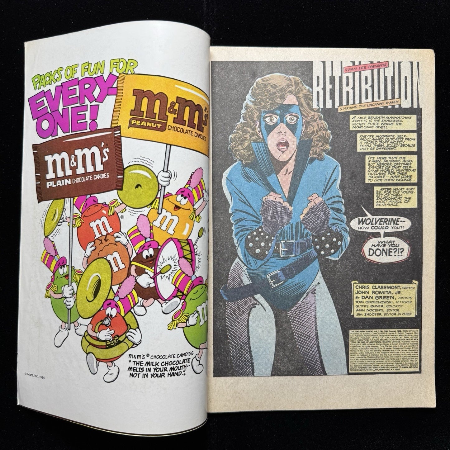 Uncanny X-Men 208 - Copper Age Marvel Comics 1986