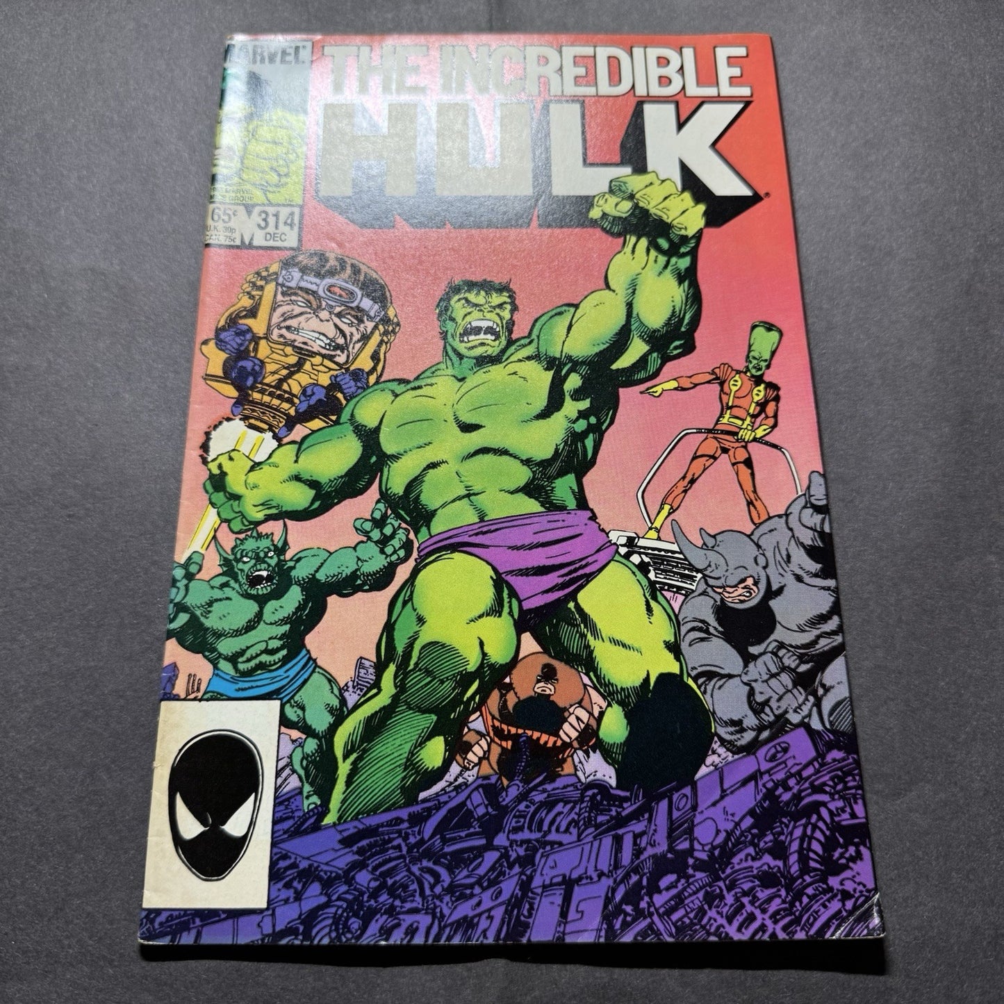 Incredible Hulk 314/ Copper Age Marvel Comics 1985