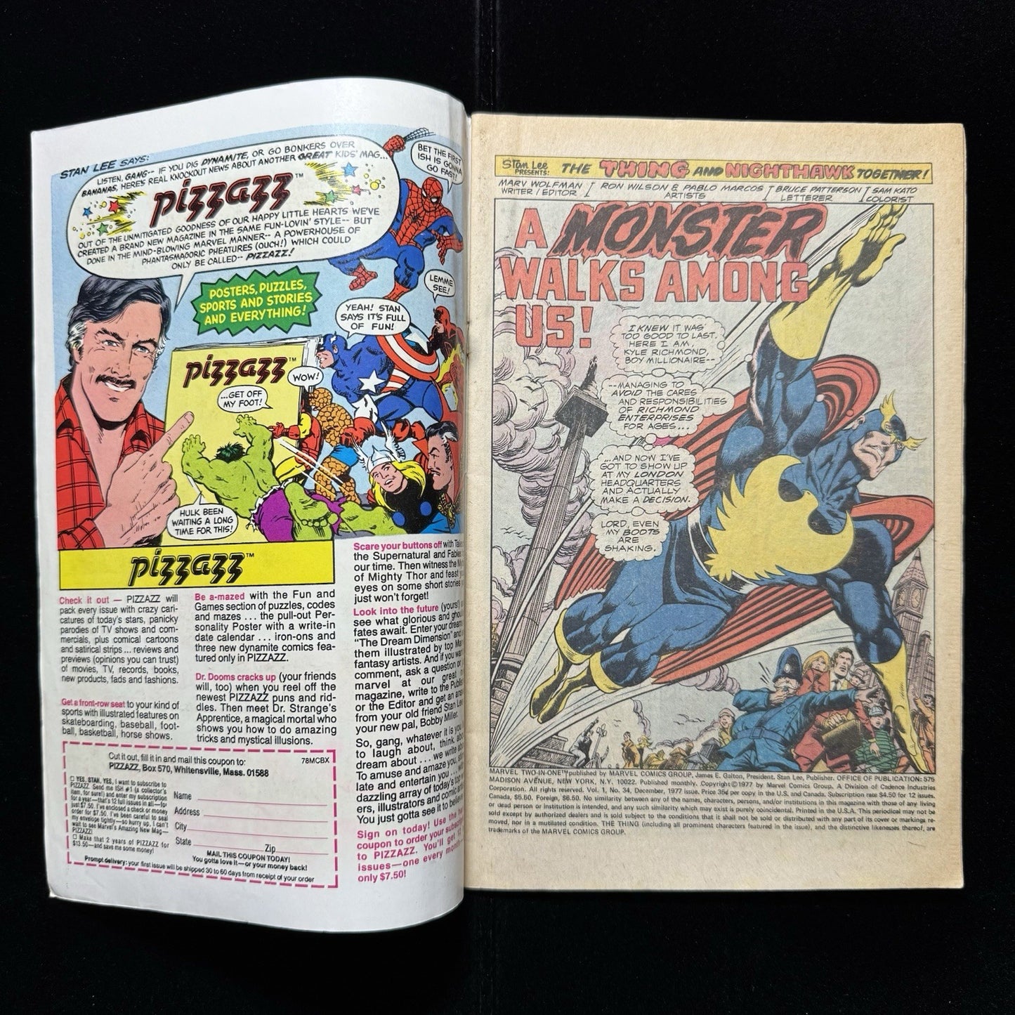 Marvel Two In One 34 - Bronze Age Marvel Comics 1977