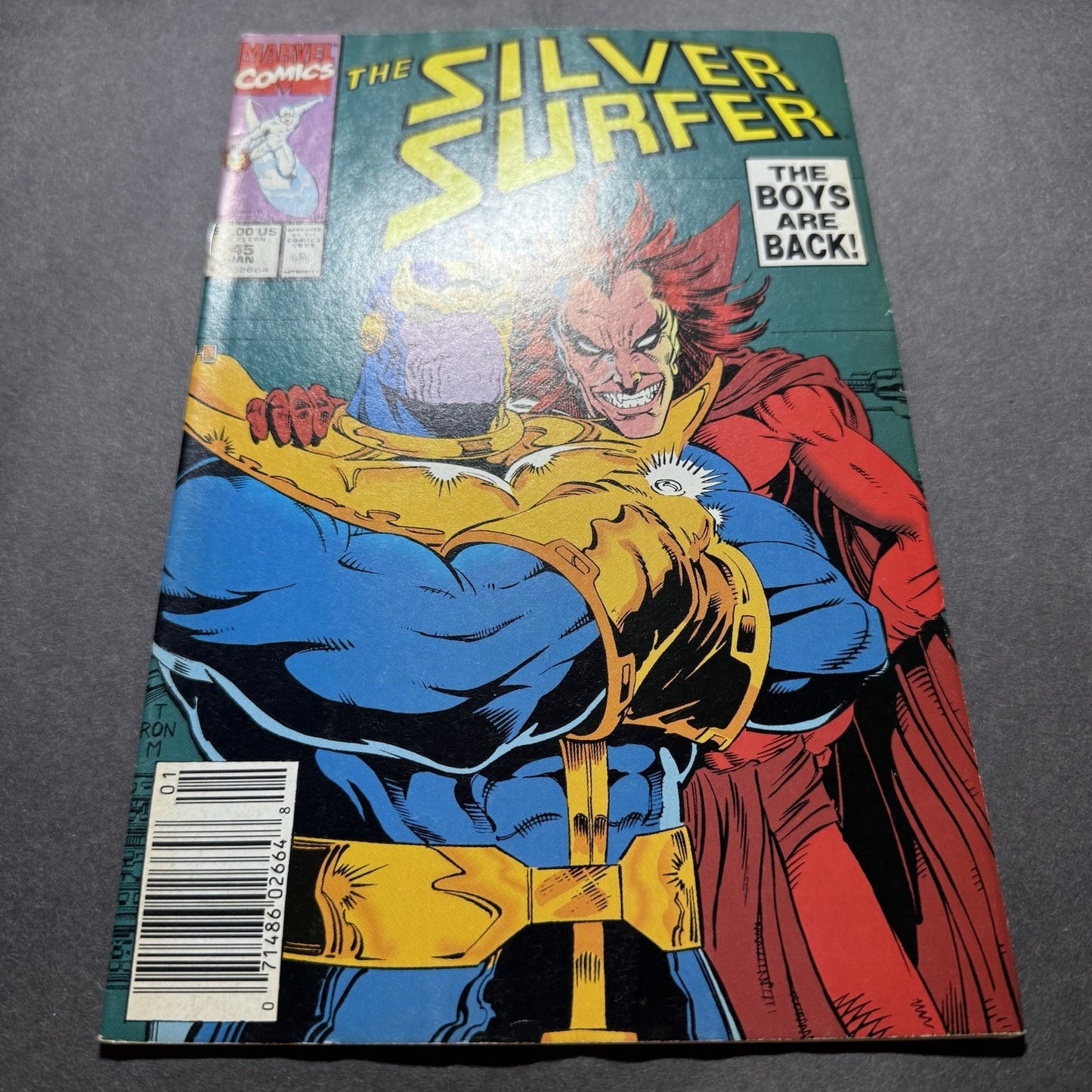 Silver Surfer 45 - Newsstand Edition - Copper Age Marvel Comics 1991